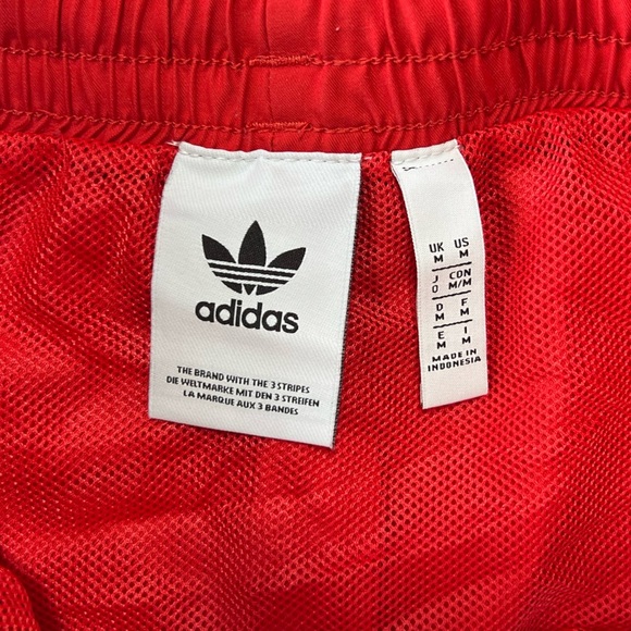 Adidas Men's Originals Big Trefoil Swim Short in Lush Red, size M - Picture 6 of 9